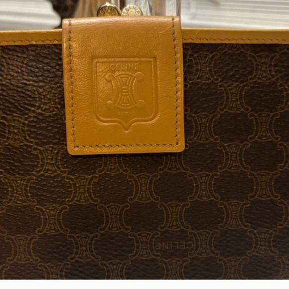 Celine Dark Brown and Tan Wallet - Picture 3 of 5